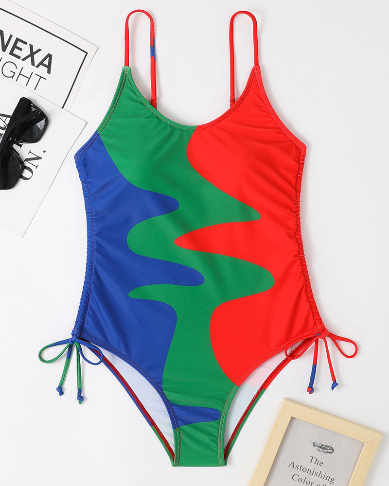 Bikini cordon multicolore