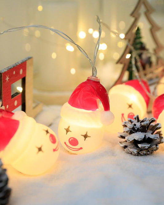 Modefest- Weihnachts-LED-Lichterkette für den Innenbereich Schneemann-Clown