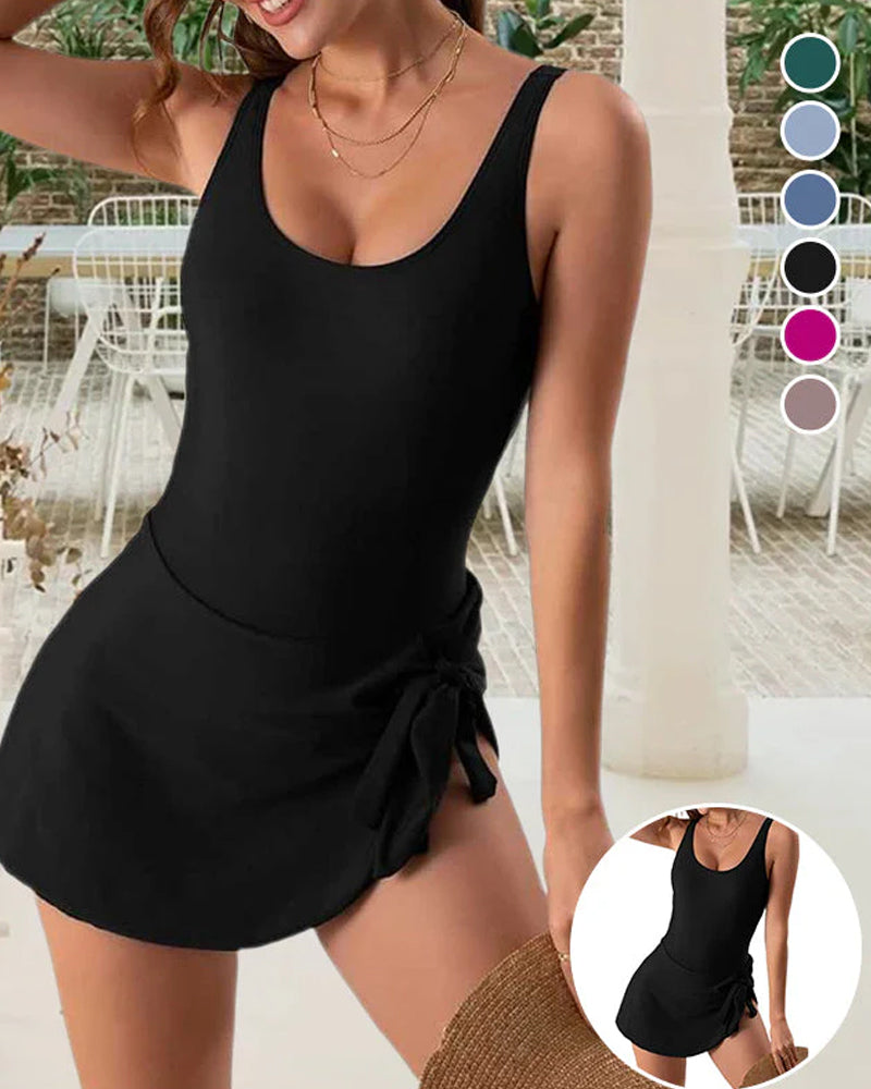 Maillot de bain une pièce coupe slim gainant le ventre pour femme