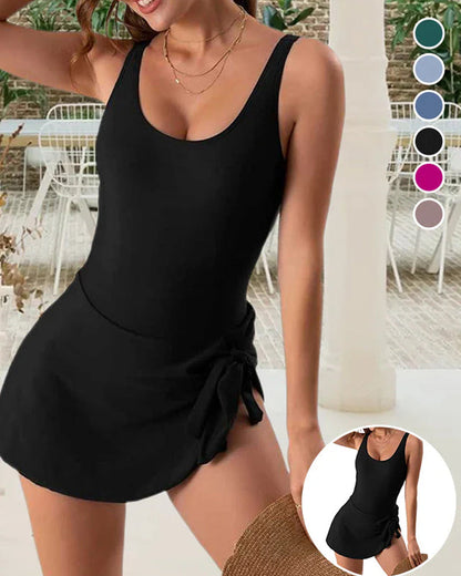 Maillot de bain une pièce coupe slim gainant le ventre pour femme