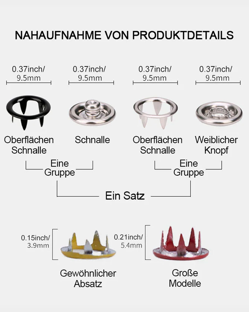 Modefest- Metall Druckknöpfen Bausatz