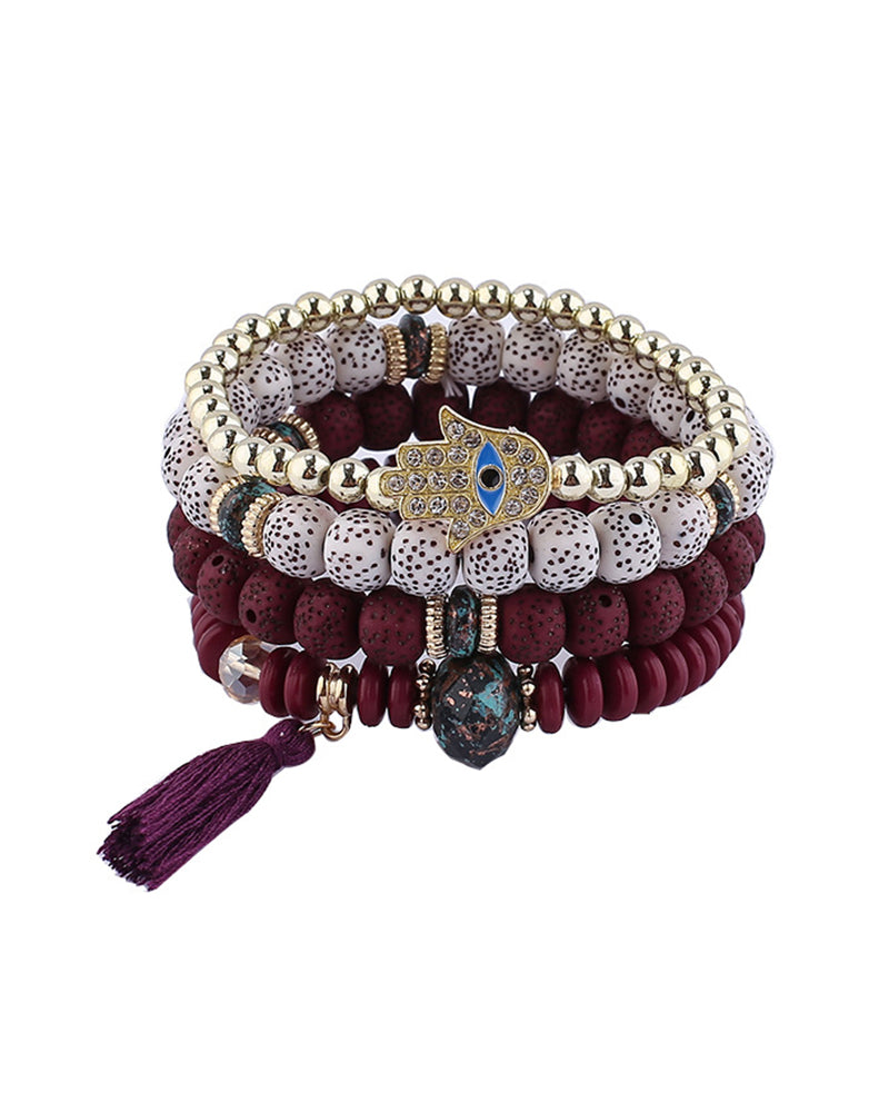 Modefest- Boho Bodhi Armband Violett