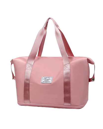 Modefest- Doppellagige Reisetasche zur Nassabscheidung mit hoher Kapazität Rosa