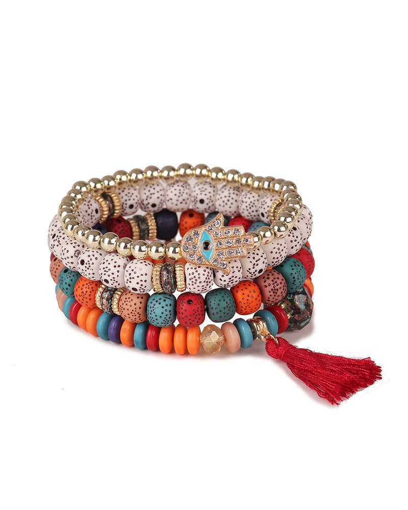 Modefest- Boho Bodhi Armband Rot