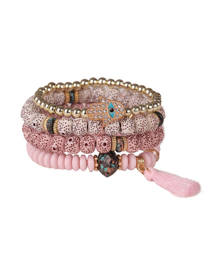 Modefest- Boho Bodhi Armband Rosa