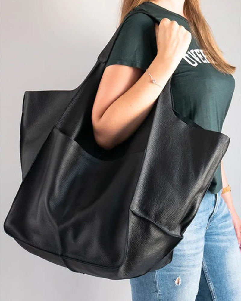 Modefest- Lederhandtaschen mit großem Fassungsvermögen für Damen