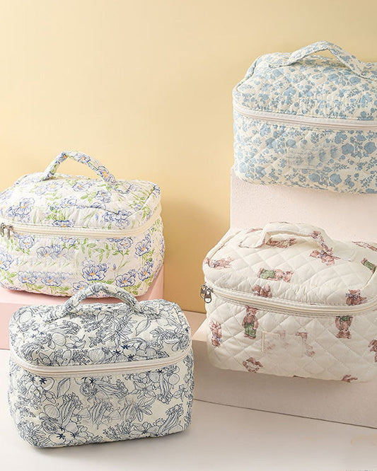 Three-piece cosmetic bag set