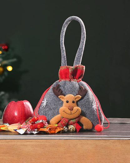 Modefest- Geschenktüte für Weihnachtsgeschenk Hirsch – Dicker Plüsch