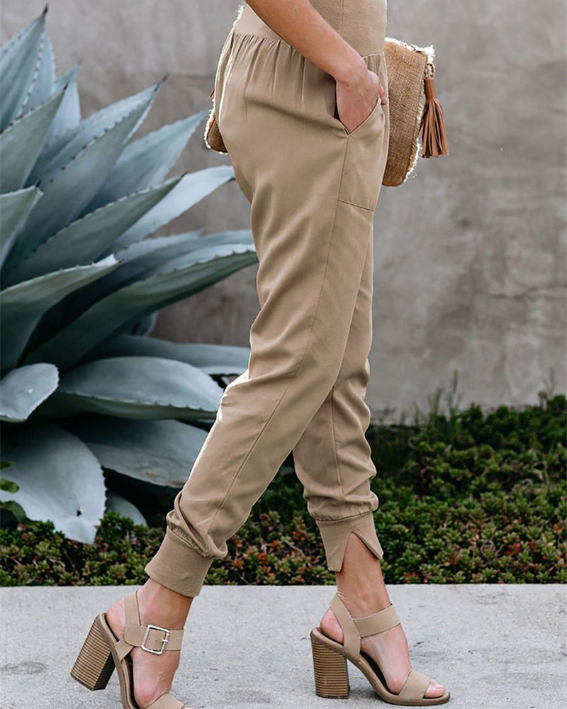 Modefest- Modische Hose mit elastischem Bund