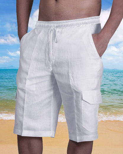 Modefest- Schlichte Strandhose Weiss