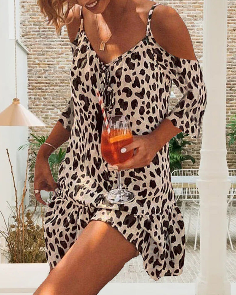 Modefest- Kleid mit Leopardenmuster