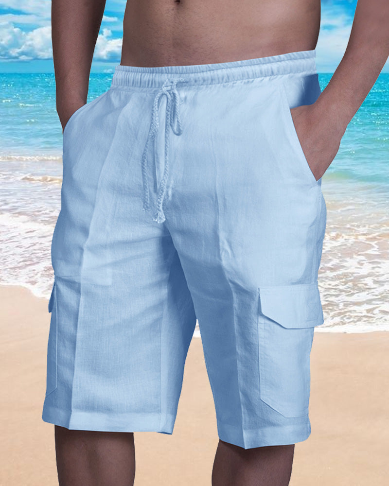 Modefest- Schlichte Strandhose Hellblau