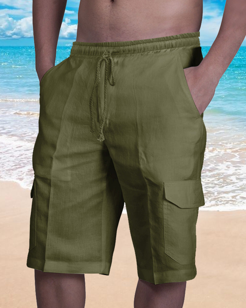 Modefest- Schlichte Strandhose Grün