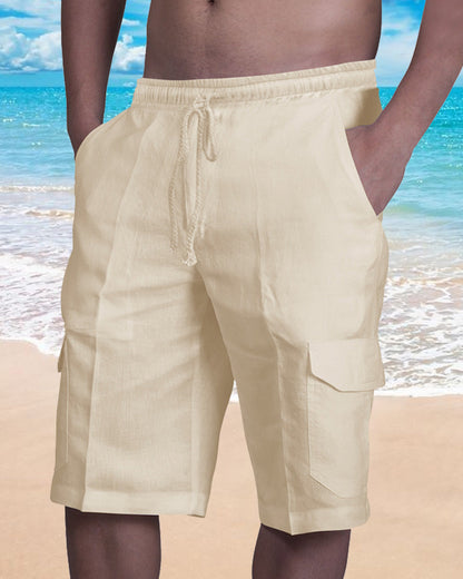 Modefest- Schlichte Strandhose Khaki