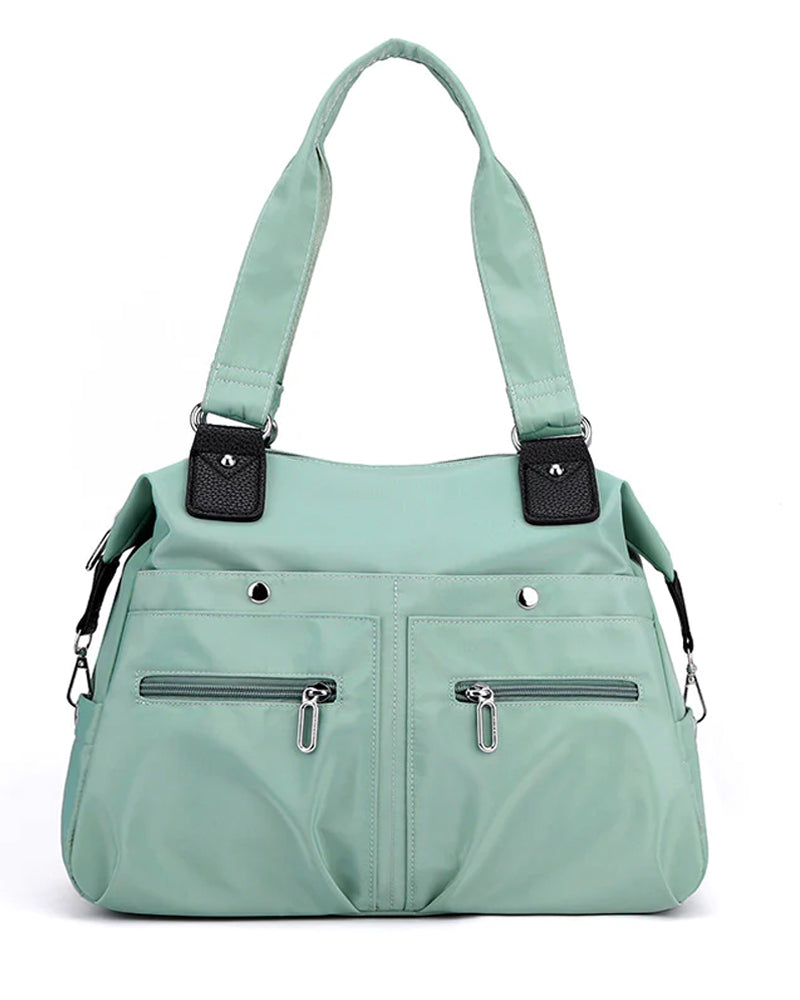 Modefest- Wasserdichte Einfache Nylon-Handtasche hellgrün