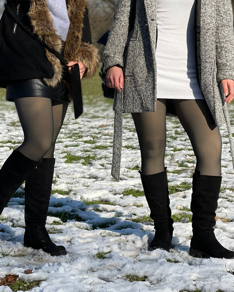 Modefest- Einfarbige Fleece-Leggings
