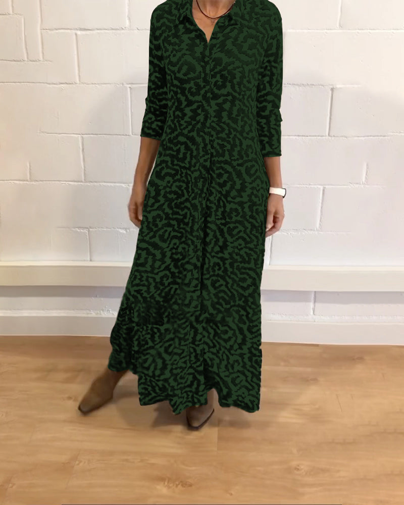 Modefest- Elegantes langes Kleid Grün