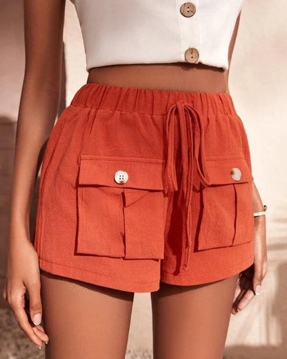 Modefest- Mittelhohe Shorts mit Kordelzug und Tasche
