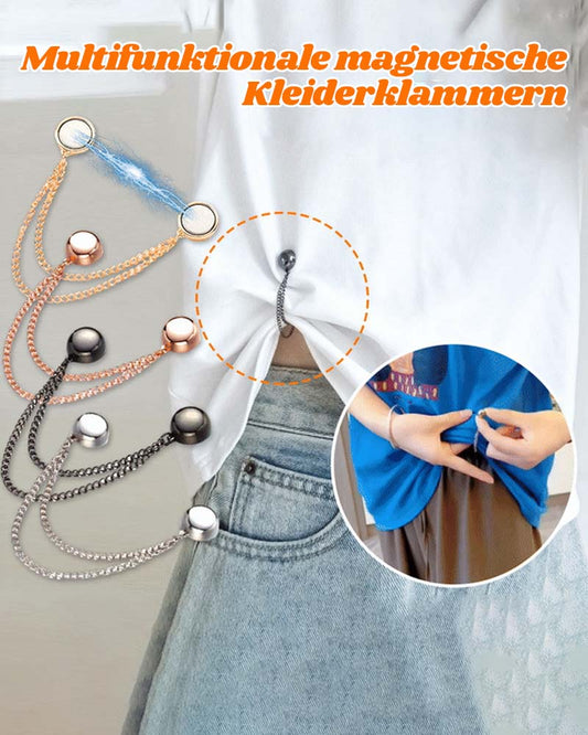 Multifunctional magnetic clothes clips