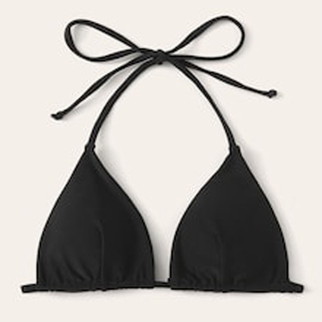 Modefest- Sexy Frauen-Bikinioberteile Schwarz Sexy BH Volltonfarbe Gepolsterte Badebekleidung