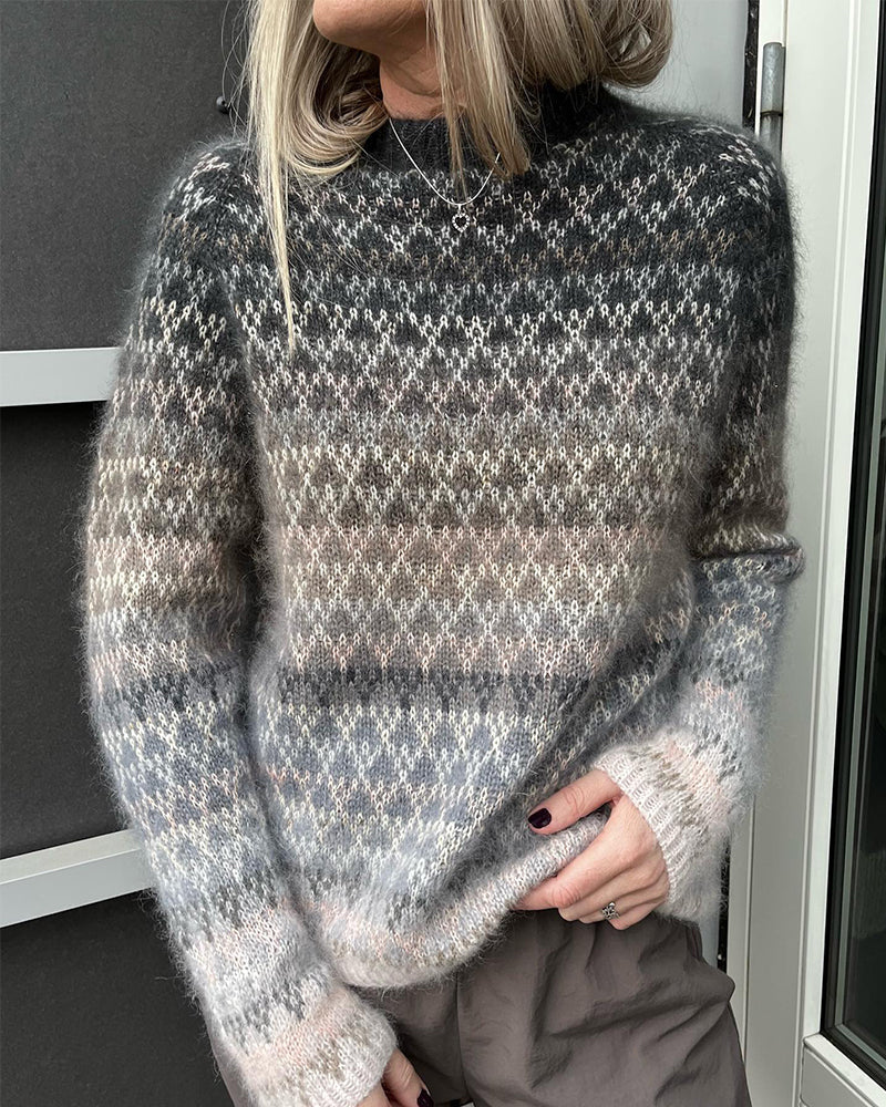 Modefest- Pulloverpullover mit Eleganz und kontrastierenden Farben