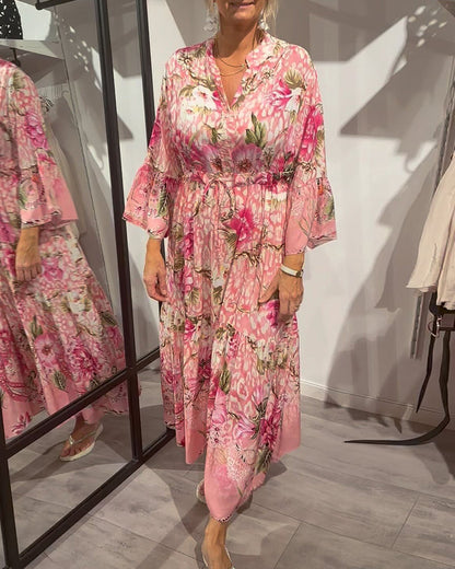 Robe décontractée à imprimé floral