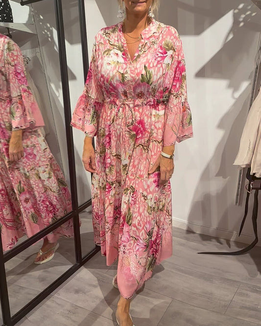 Robe décontractée à imprimé floral