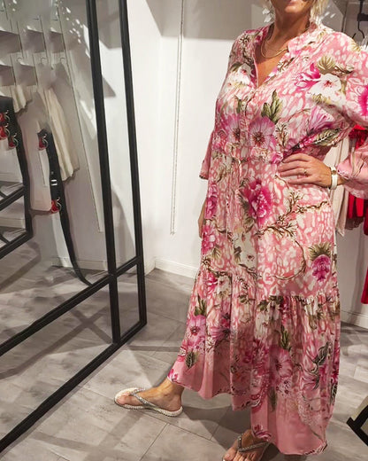 Robe décontractée à imprimé floral