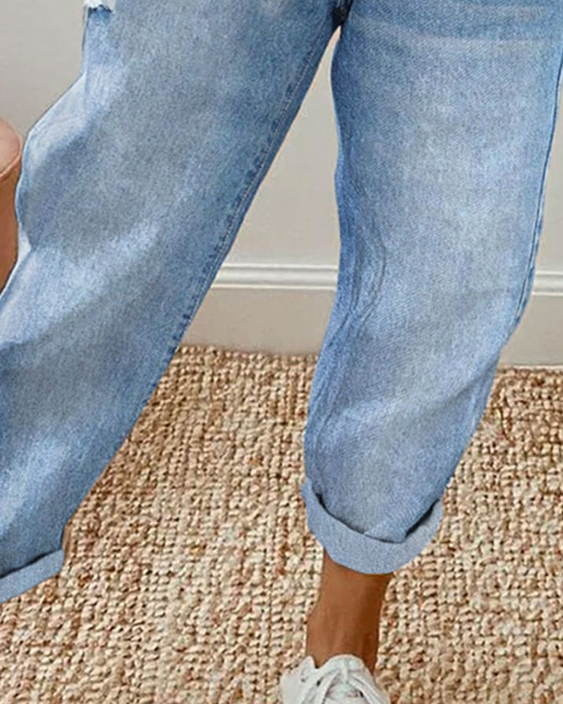 Modefest- Lässige Jeans mit Tasche