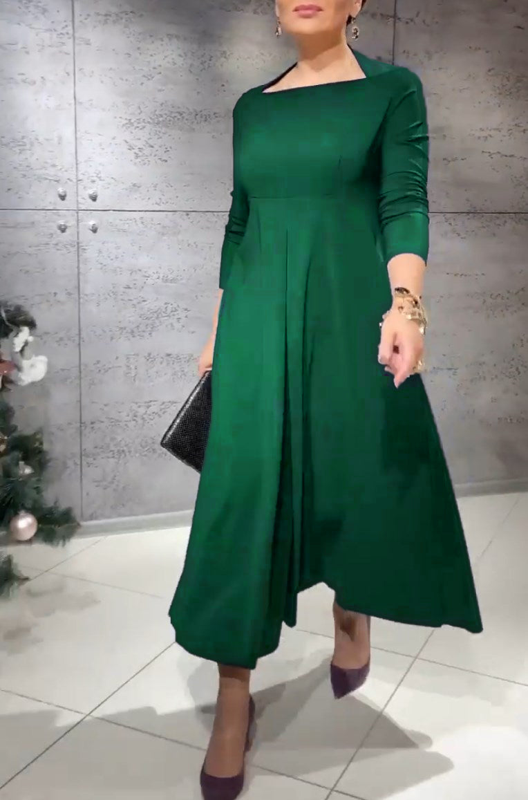 Modefest- Elegant Maxi Casual Kleid Grün