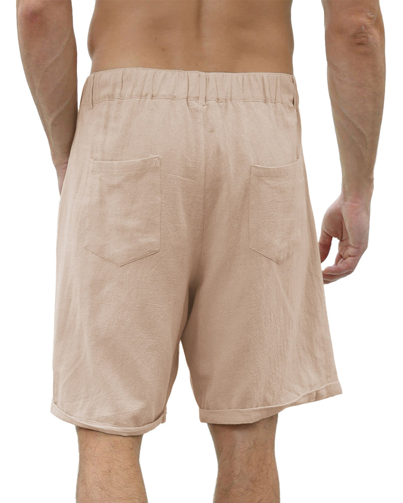 Modefest- Lässige Strandshorts für Herren mit Knopf