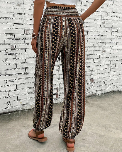 Ethnic casual style pants