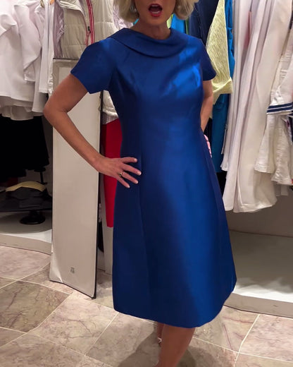 Vestido de tirantes sin espalda de color sólido de moda