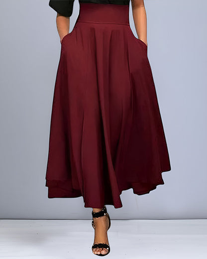 Modefest- Röcke Einfarbig Gürtel Schleife
