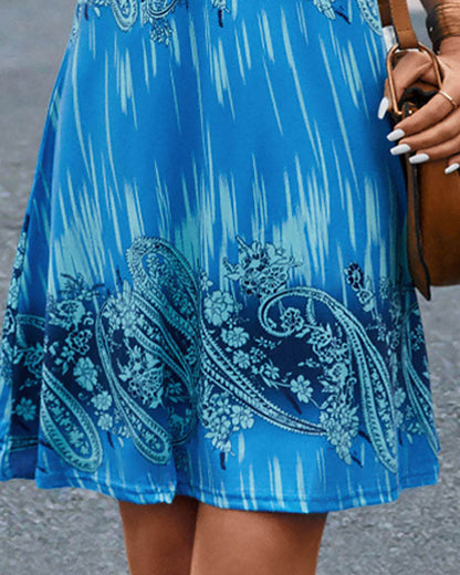 Modefest- A-Linien-Kleid mit Paisley-Print