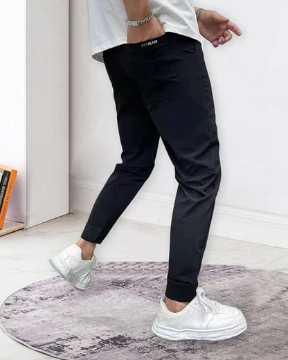 Modefest- Hochelastische skinny-cargohose mit mehreren taschen für herren