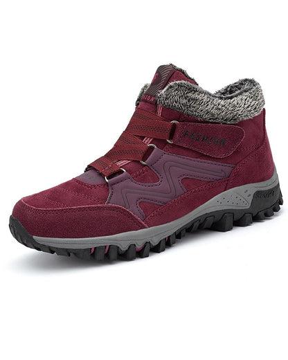 Modefest- Unisex-Sneaker aus Fleece Rot normal