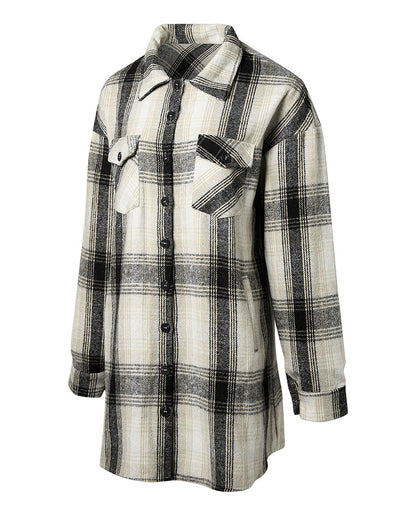 Casual checked shirt with pocket