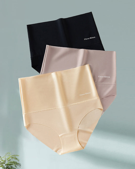 Seamless simple high waist briefs