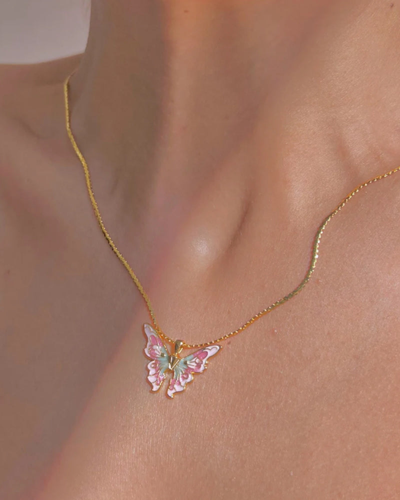 Modefest- Feen-Schmetterlings-Halskette