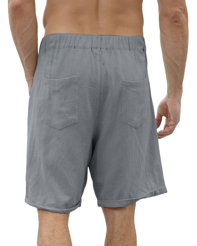 Modefest- Lässige Strandshorts für Herren mit Knopf