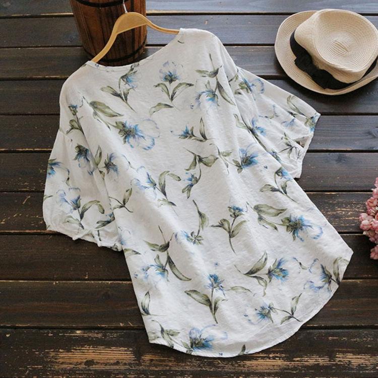 Modefest- TRUDE - Elegante Bluse mit Blumenmuster