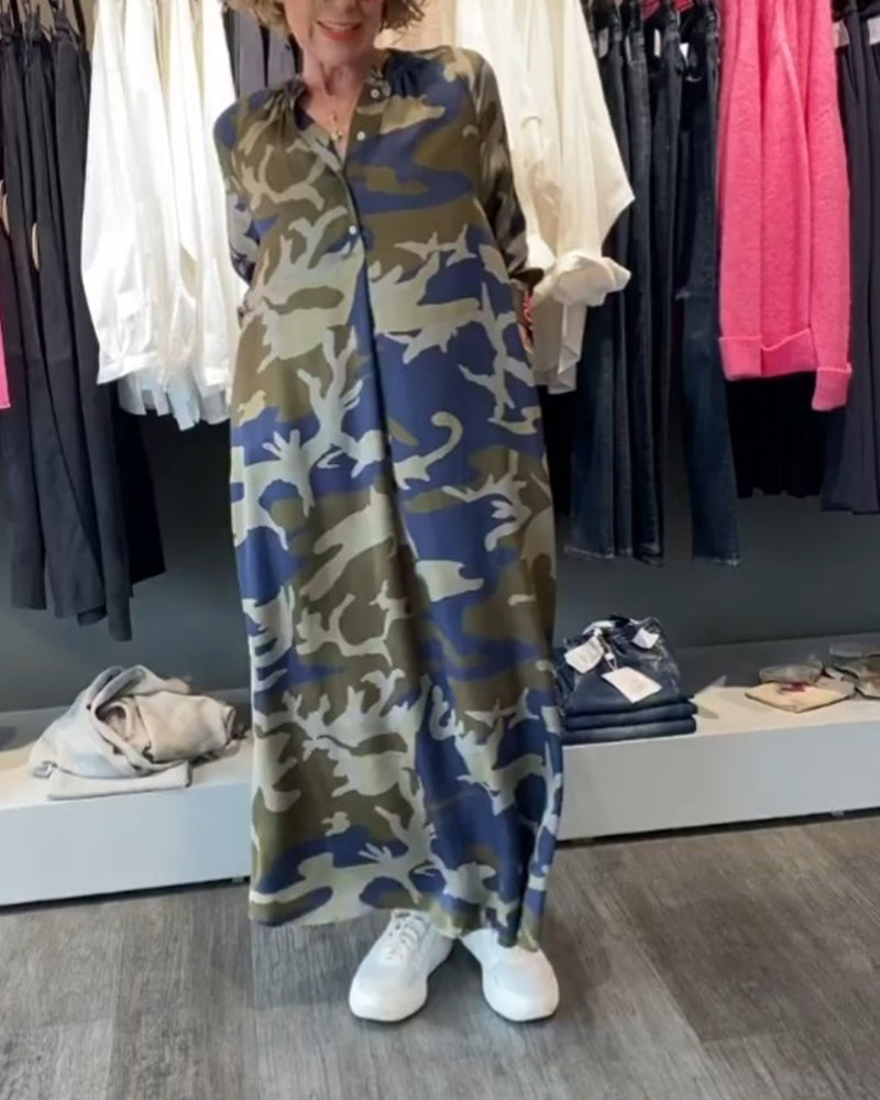 Modefest- Kleider mit Camouflage-Styles und -Prints Grün