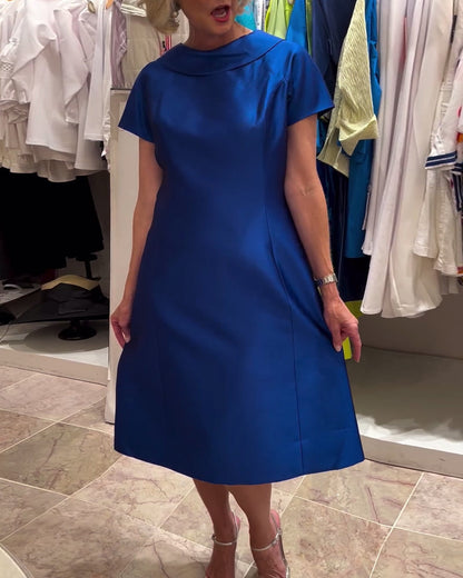 Vestido de tirantes sin espalda de color sólido de moda