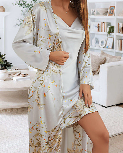Modefest- Zweiteiliges Pyjama-Set mit elegantem Aufdruck