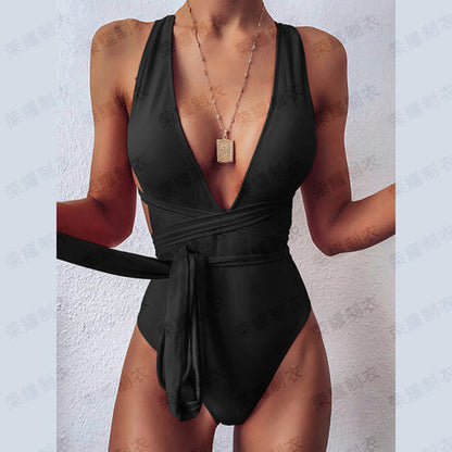 Modefest- Sexy Frauen-Bikinioberteile Schwarz Sexy BH Volltonfarbe Gepolsterte Badebekleidung