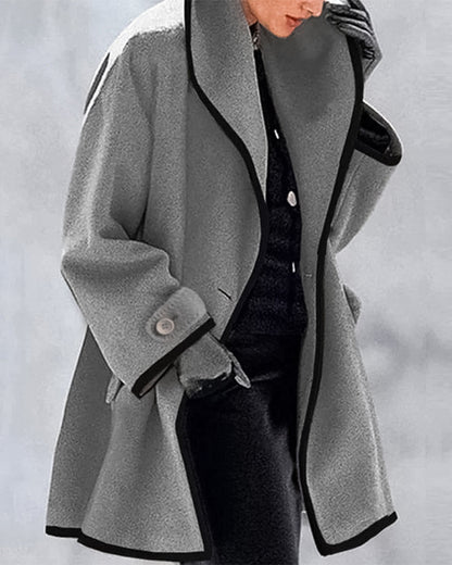 Modefest- Mantel mit Reverskragen Grau