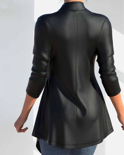 Modefest- Mantel mit künstlerischem Stil und langen Ärmeln