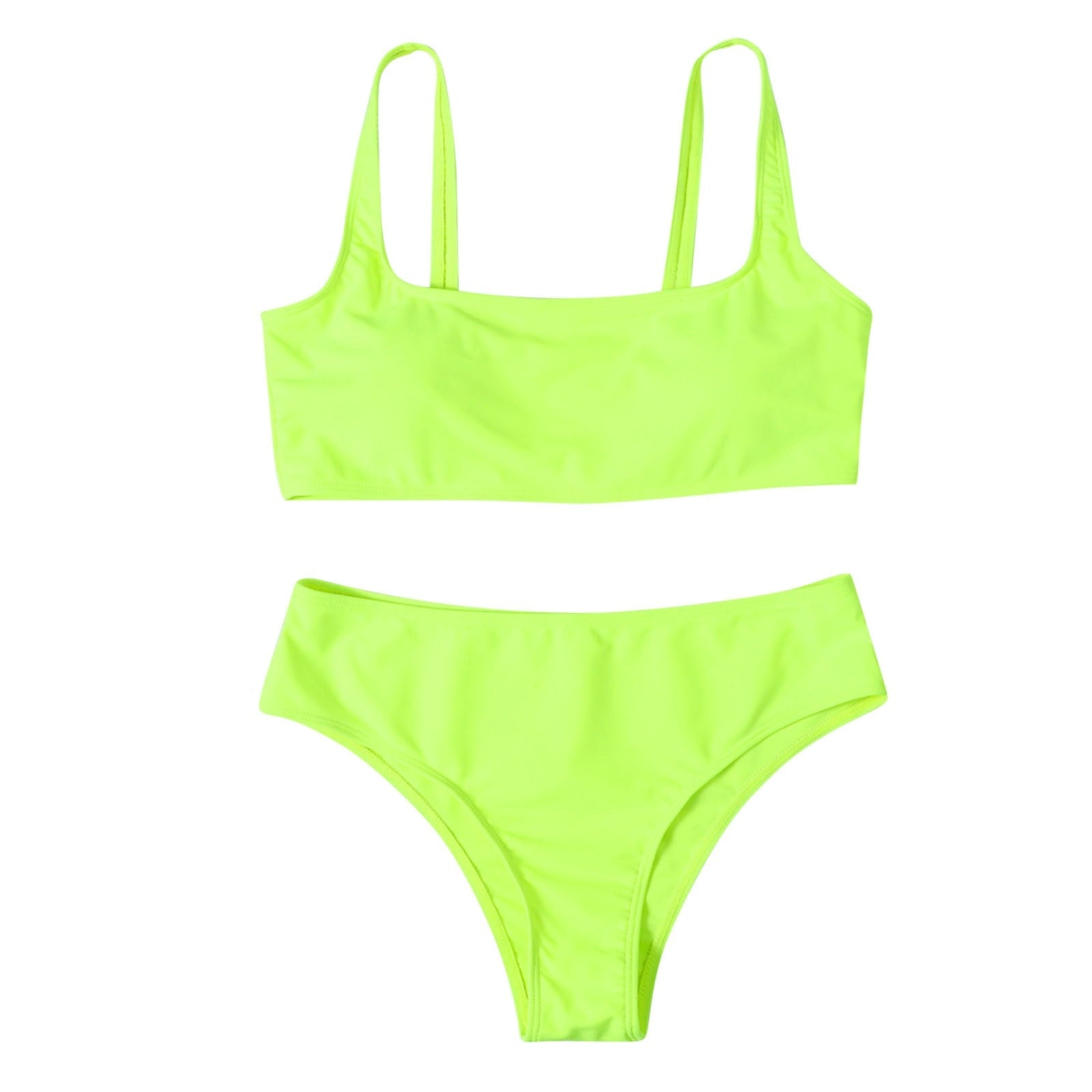 Modefest- Badebekleidung für Mädchen im Teenageralter Ästhetische Frauen Push-Up High Cut Hight Taille Halfter Bikini Set Zweiteiliger Badeanzug топик женский