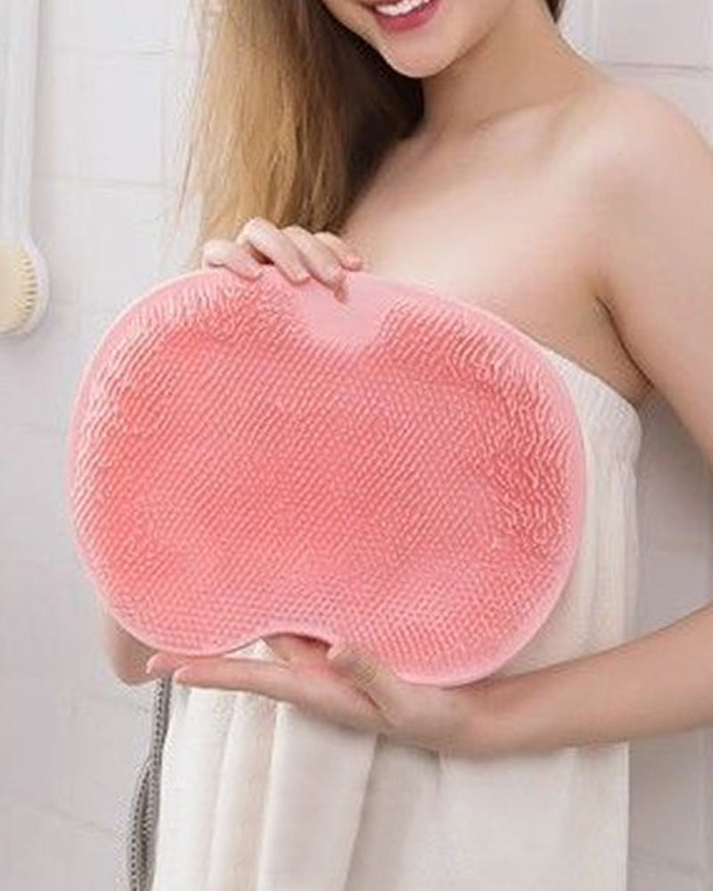 Modefest- Fuß- und Rückenschrubber für die Dusche, Massagepad pink